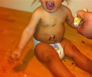 messy kids funny picture