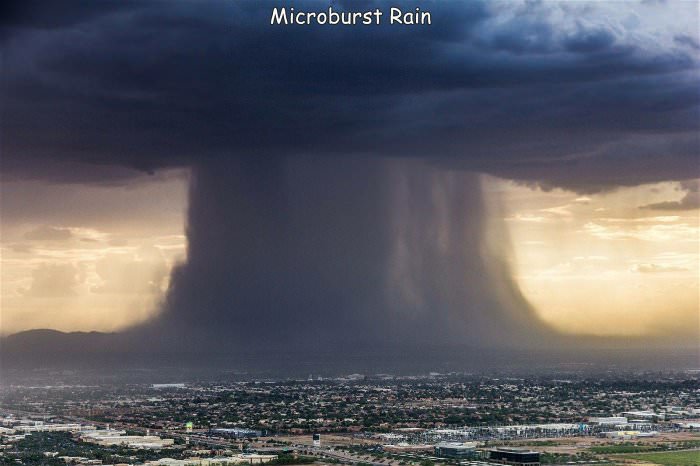 microburst of rain