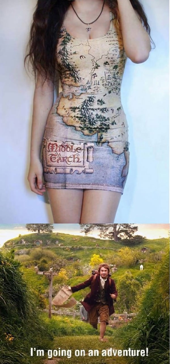 Middle Earth Map funny picture