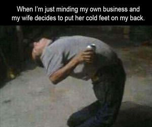 minding my own business