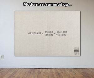 Modern Art Summed Up funny picture