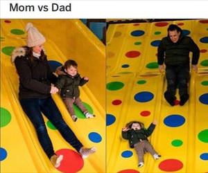 mom vs dad