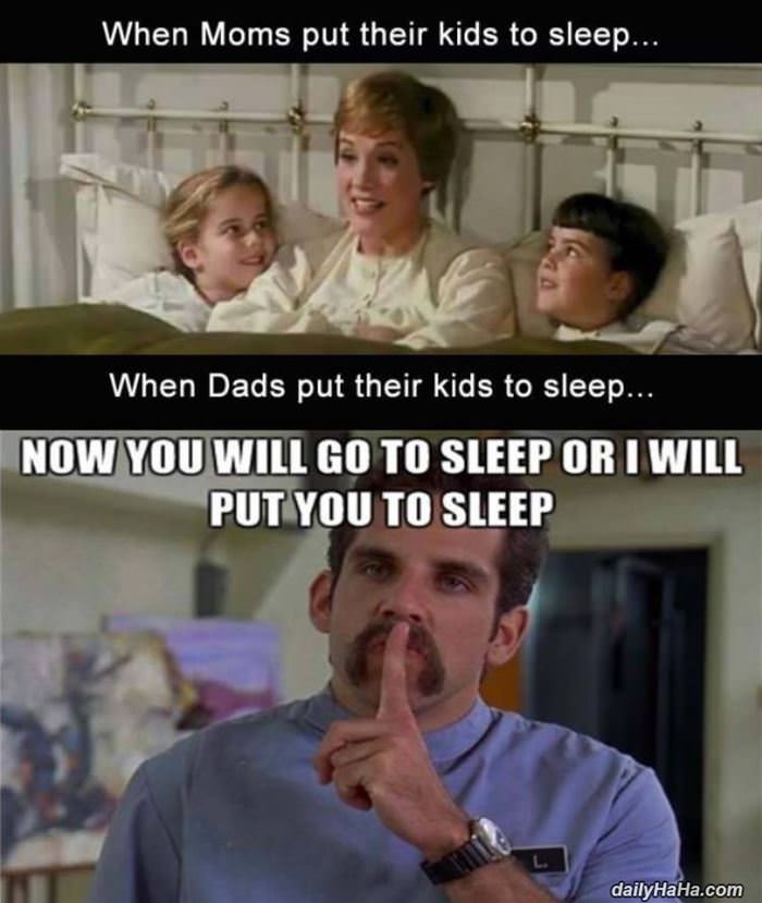 moms and dads at bed time funny picture