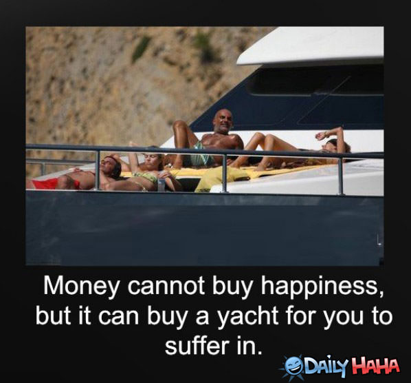 Money VS Happiness funny picture