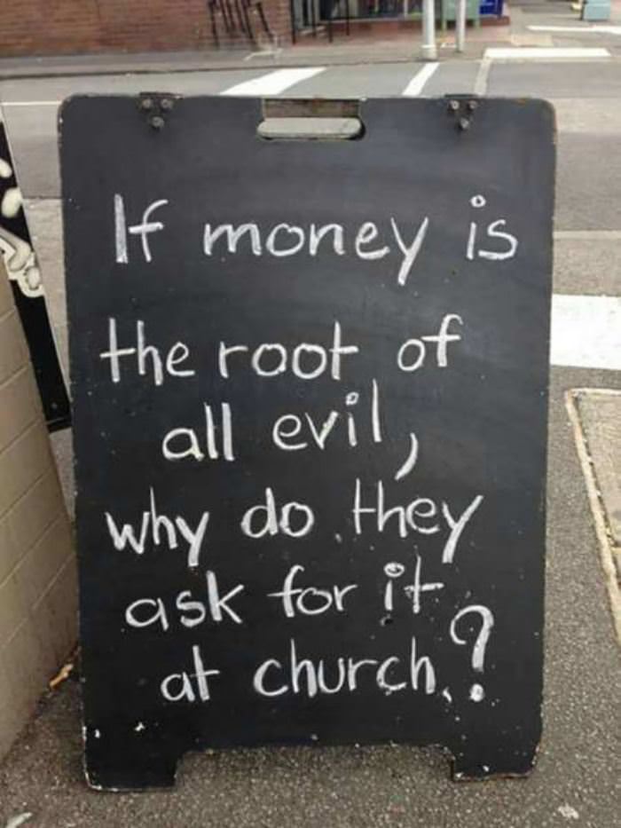 money is the root of all evil funny picture