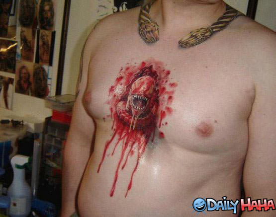 stupid chest tattoo