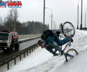 Mountain bike wipeout