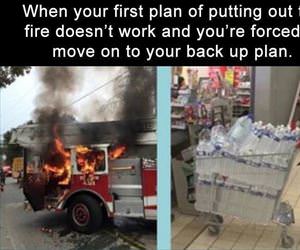 move to the backup plan