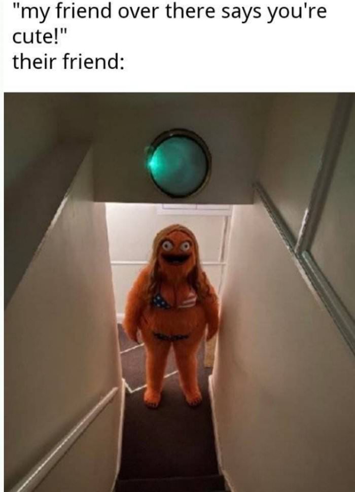 my friend thinks your cute