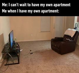 my own apartment
