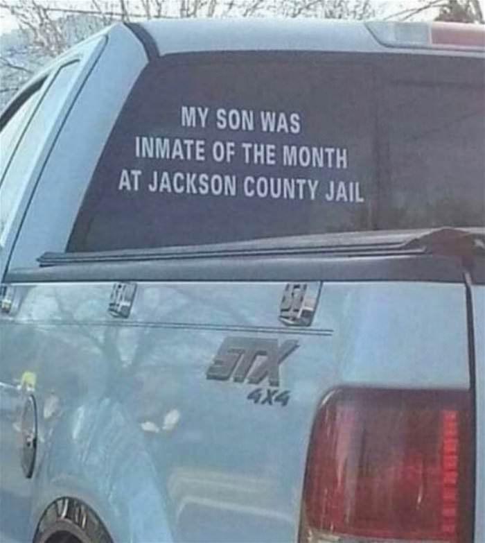 my son was inmate of the month