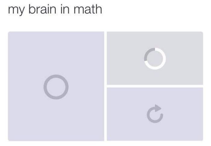 my brain on math funny picture