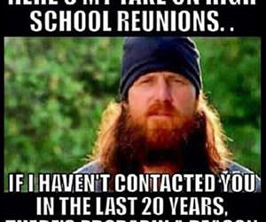 my take on high school reunions funny picture