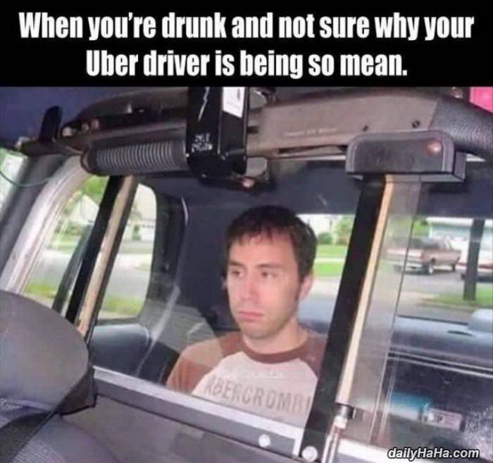 my uber driver funny picture