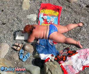 Beached Whale Tanning