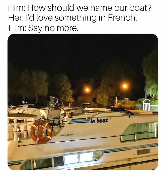 naming the new boat