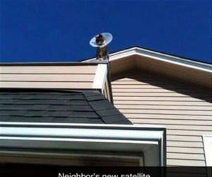 neighbors new satellite funny picture