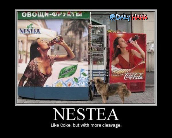Nestea Cleavage Funny Picture