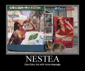 Nestea Cleavage Funny Picture