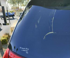 never drive a minivan