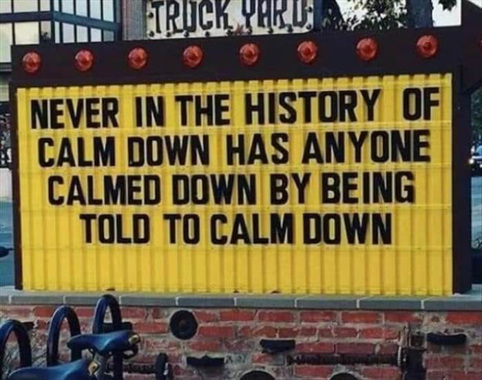 never in the history