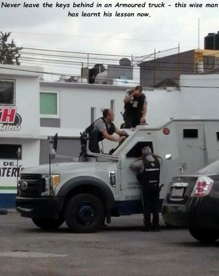 never leave the keys