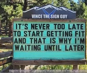 never too late ... 2