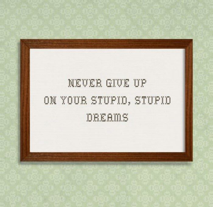 never give up funny picture