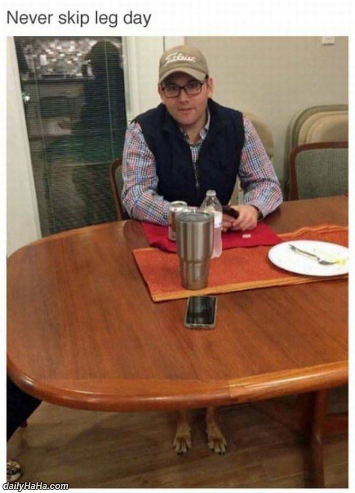 never skip leg day funny picture