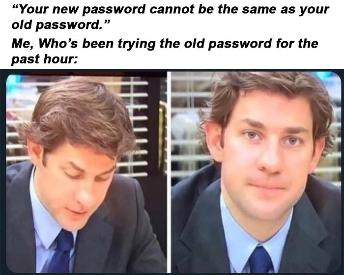 new password