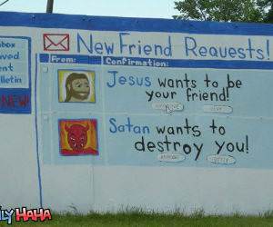 Jesus Friend request