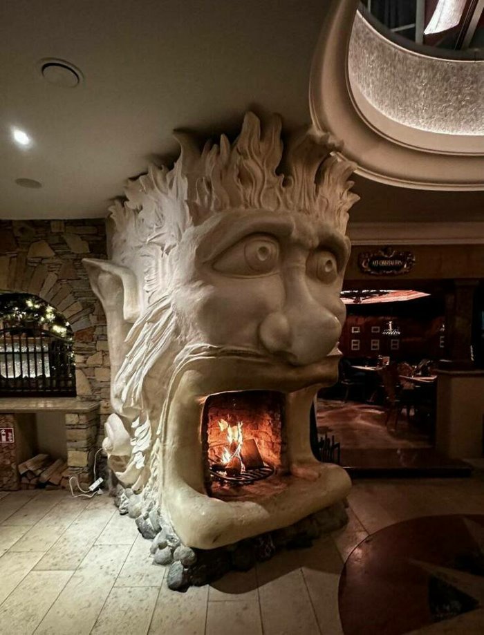 nice fireplace
