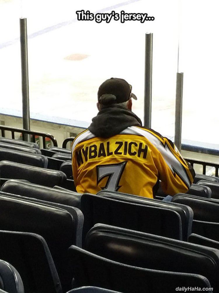 nice jersey dude funny picture