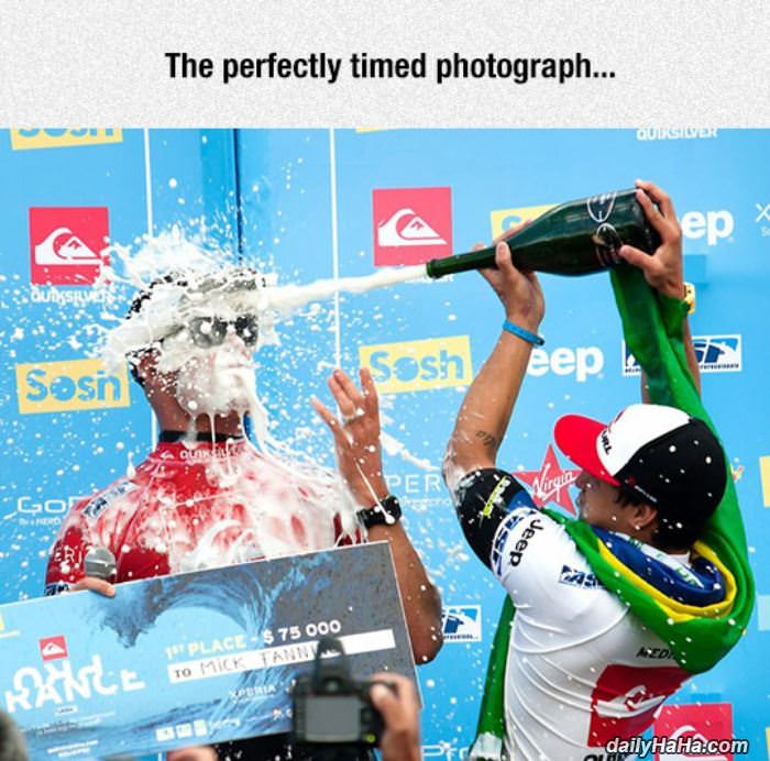 nice timing funny picture