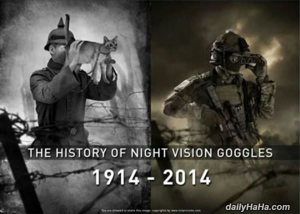 night vision goggles funny picture