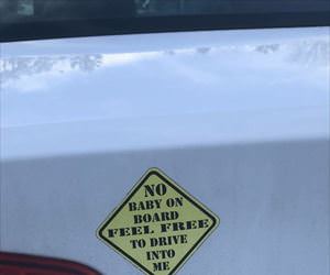 no baby on board