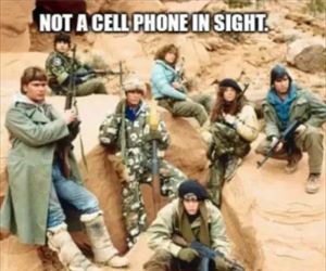 no cell phones