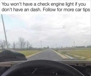 no check engine