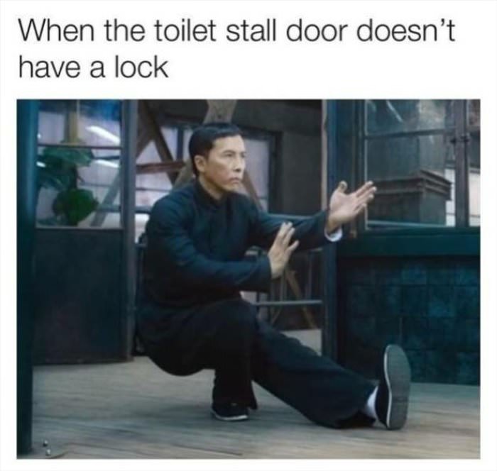 no lock on the door