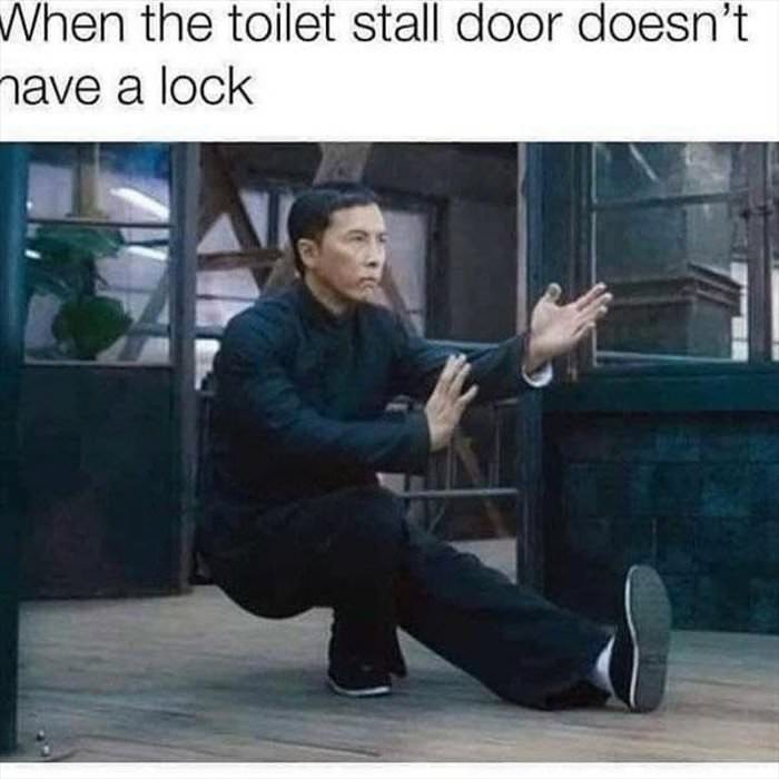 no lock on this door