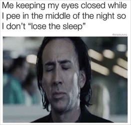 no sleep lost