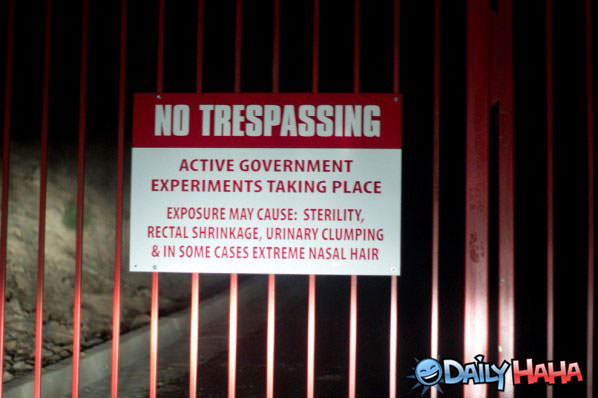 No Trespassing funny picture
