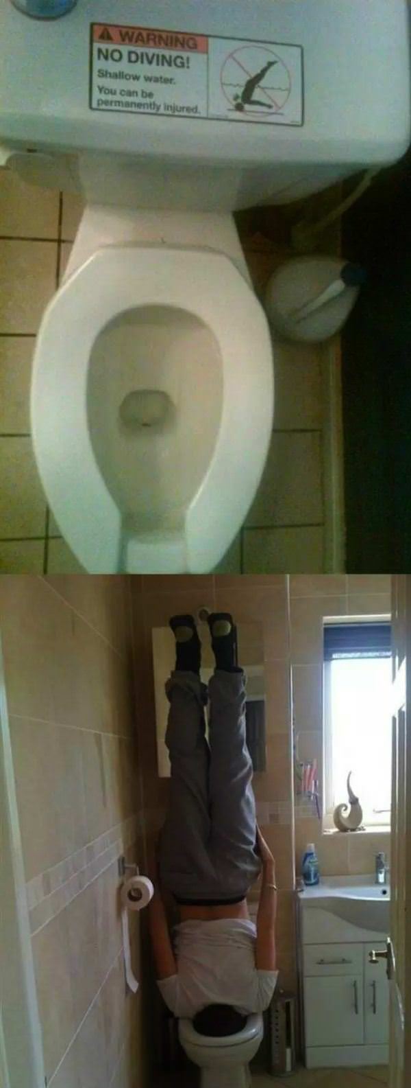 no diving funny picture