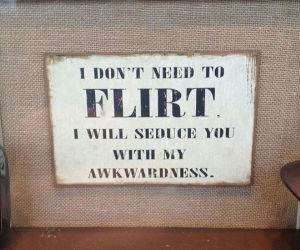 no need to flirt funny picture