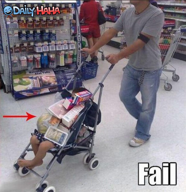 No Shopping Carts Funny Picture