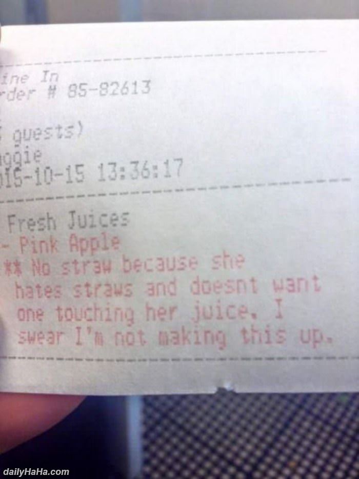 no straw please funny picture
