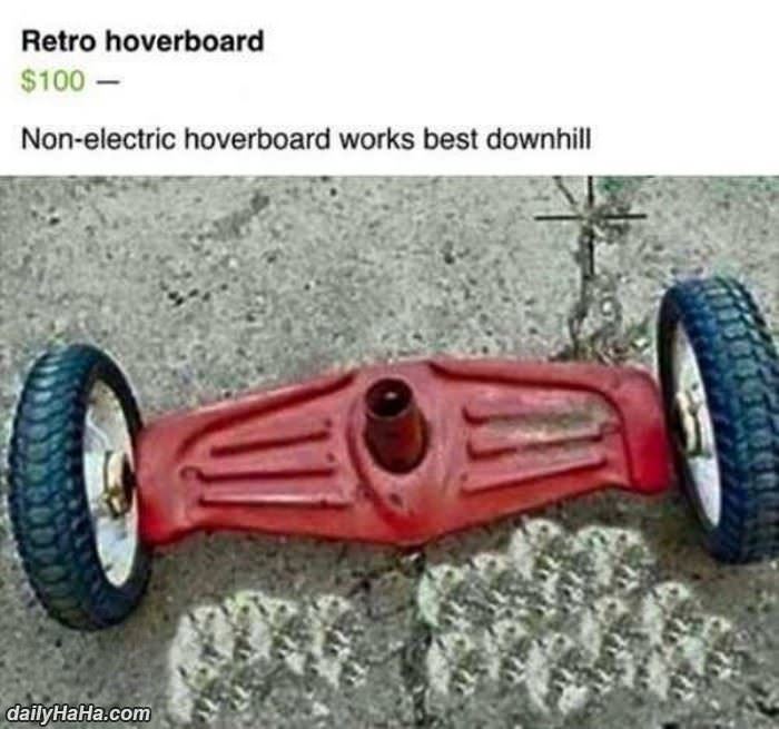 non electric hoverboard funny picture