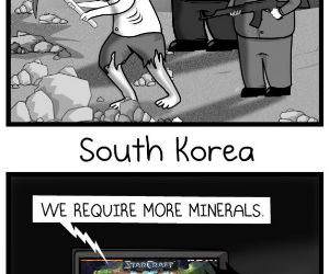 North and South Korea funny picture