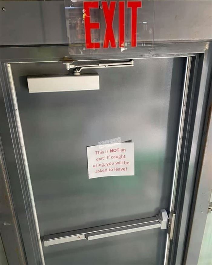 not an exit