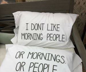 not really a morning person